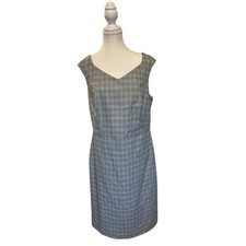 Ann Taylor | (NWT) Gray Sheath Sleeveless Dress | 12