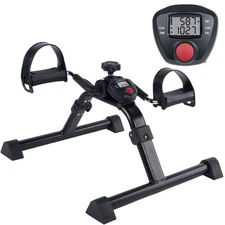 Vaunn Medical Under Desk Bike Pedal Exerciser with Electronic Display for Legs