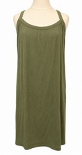 Wild Fable Ribbed Tank Dress Womens Plus Size 3X Sleeveless Olive Green NWT