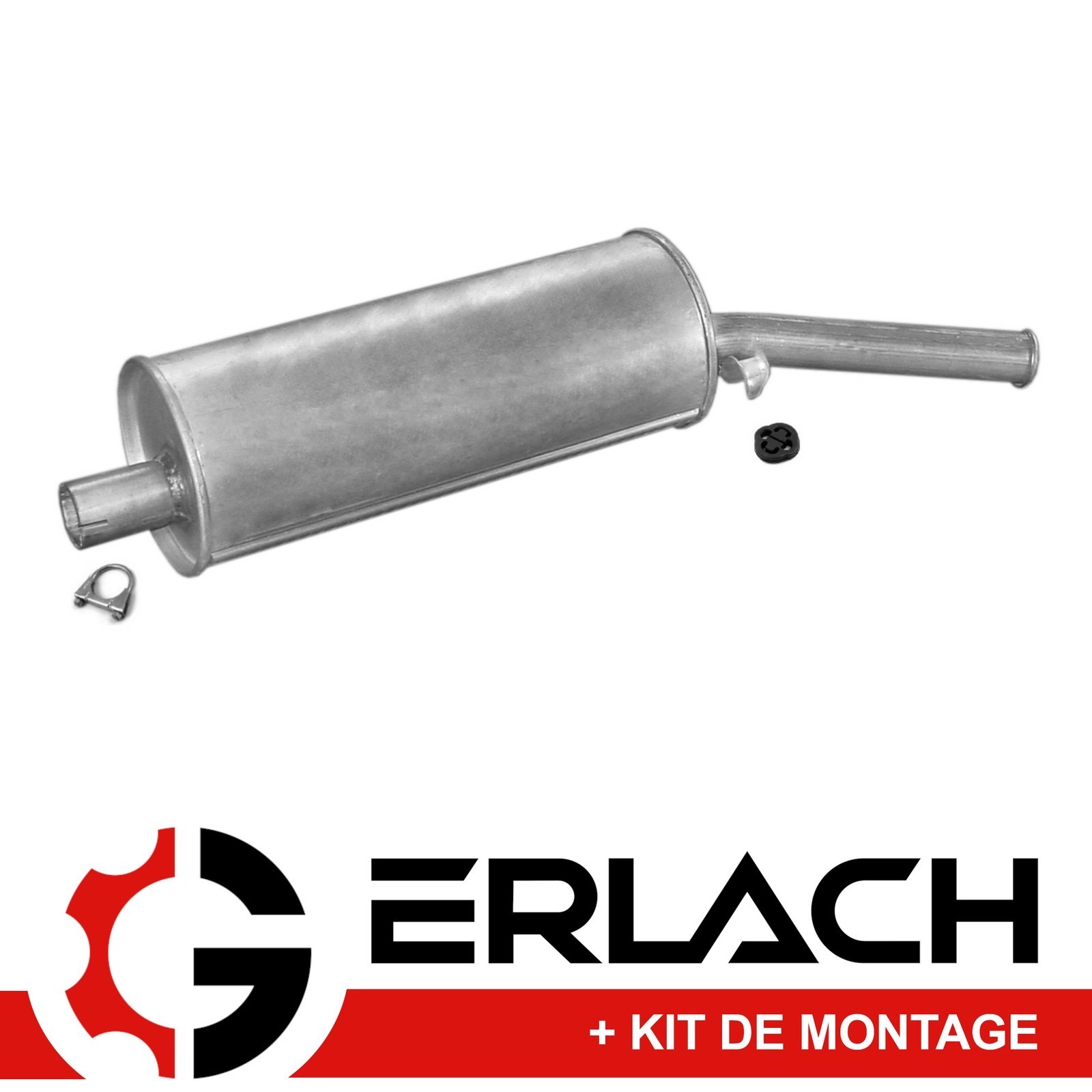 Silencieux arrière Golf I et Scirocco 1.6 finition acier durable Longueur 760