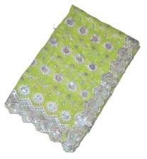 Indian Ethnic Bridal Dupatta Sequins Beaded Scarf Georgette Veil Stole Hijab L