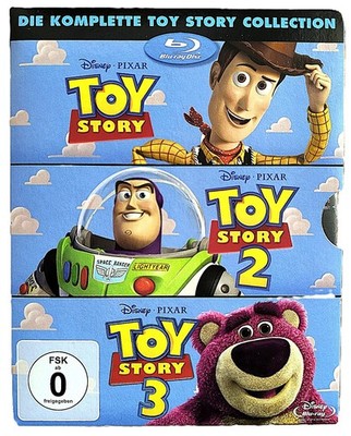 TOY  STORY  1 + 2 +  3   im Schuber     Blu-ray     (3Discs)    Zustand sehr gut