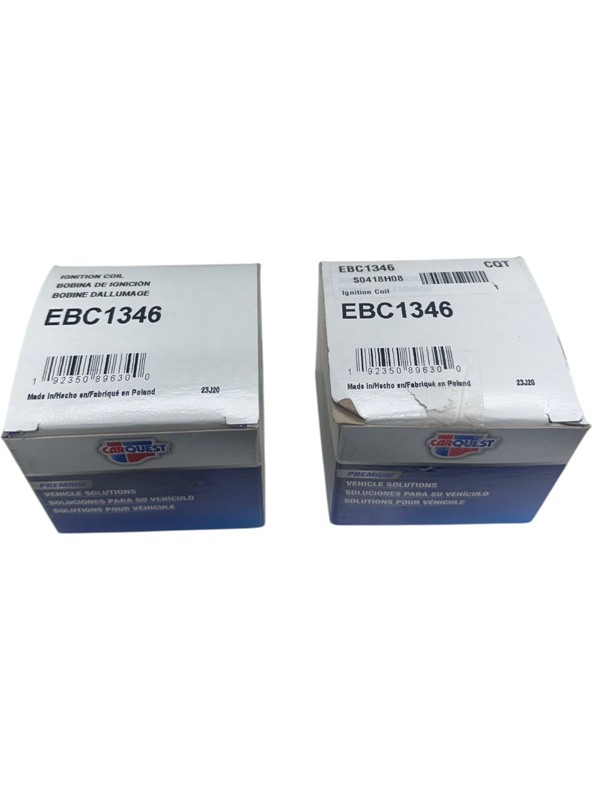 New Carquest EBC1346 Ignition Coil LOT OF 2 SALE