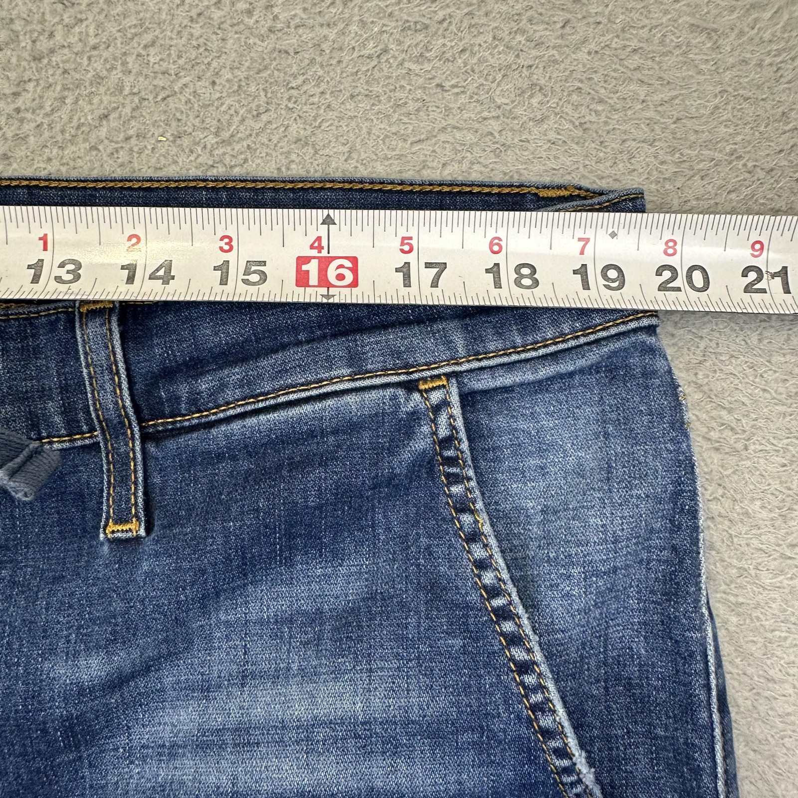 True Religion Jeans Mens 38 Blue Stretch Denim Buckle Detail Made USA Modern Fit thumbnail 8