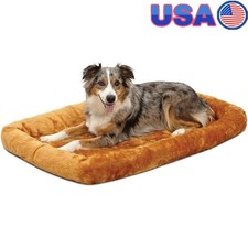 Large Dog Bed Crates Portable Machine Washable Bolster Support Soft Comfort New