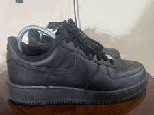 Nike Air Force 1 Low '07 Triple Black Mens 9.5 Black Sneaker CW2288-001 Shoes