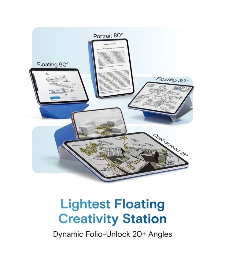 Capa folio dinâmica MOFT para iPad Mini 7 A17 Pro (2024), iPad Mini 6 (2021) - Imagem 3 de 4