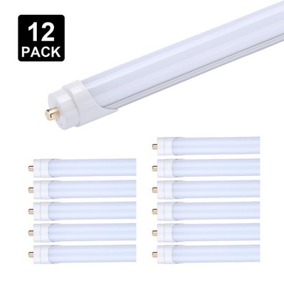 12Pack 8FT Led Tube Light Bulbs FA8 Shop Light 45W T8 T12 Single Pin 8 Foot Lamp