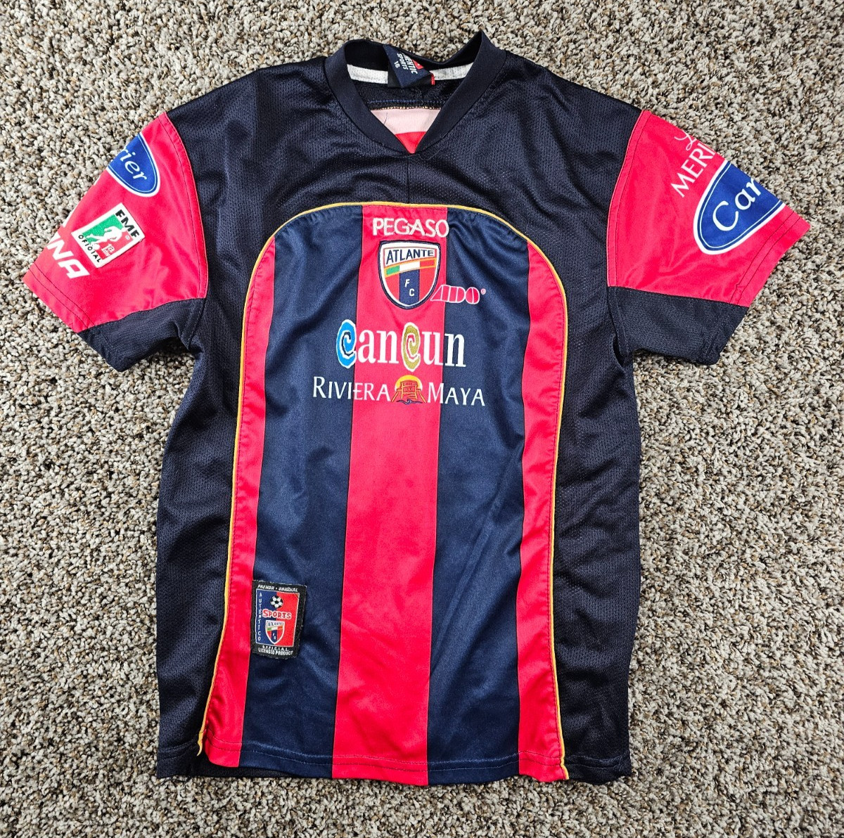Mexico Garcis Atlante F.C. 2007-08 home soccer jersey Boys Sz XL (16)