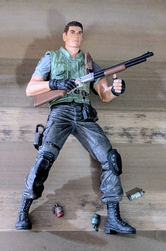 Resident Evil Remake CHRIS REDFIELD NECA Action Figure 2007 10th Anniversary 