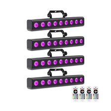 LED Stage Wash Light Bar,50W 9 LED 4IN1 RGBW DJ Stage Lights Bar with Remote ...