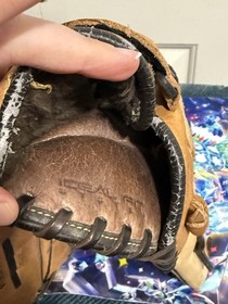 Guanto Easton Softball NES 14" Natural Elite Originale Pro Steer Hide RHT Olio Tan