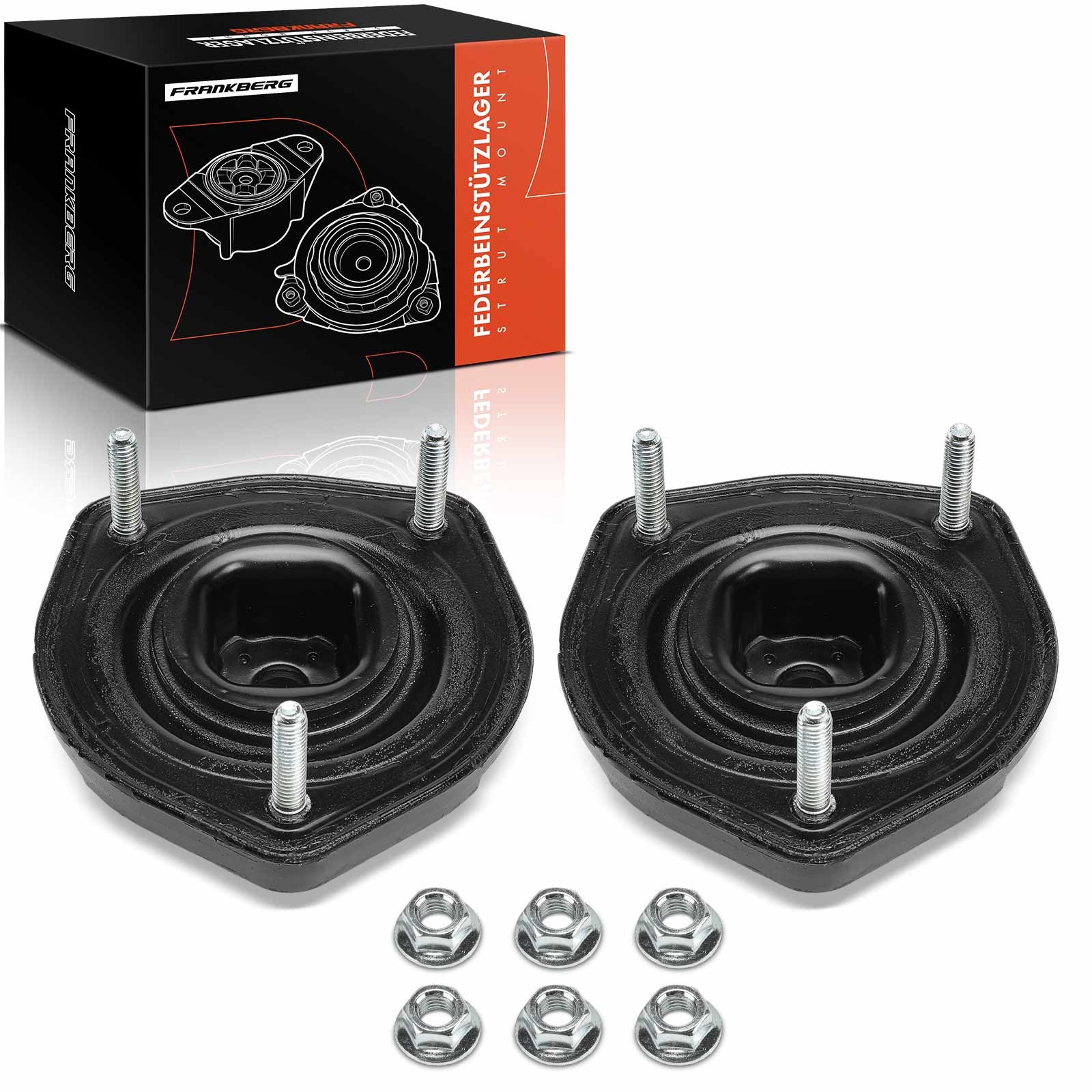 FRANKBERG 2x Top Strut Mountings for Toyota Avensis T22 Carina E 92-03 Rear Side