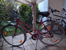 Vintage Peugeot Record du Monde Damen- Fahrrad Rot  70er Jahre Nabenschaltung. 