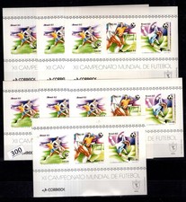 * 7X BRASIL - MNH - S/S - IMPERF - SPORTS - SOCCER - 1982