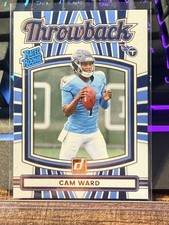 2025 Panini Donruss - Rated Rookies Throwbacks Cam Ward #25 (RC)