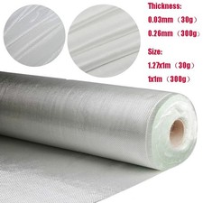 Thin Fiberglass Cloth Plain Weave Reinforced Fabric Sheet 1x1m 1.27x1m UK
