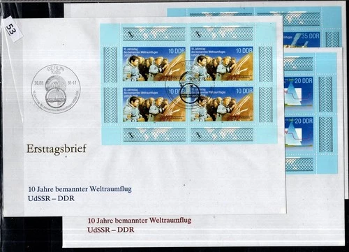 / GERMANY 1988 - 3 FDC - SPACE