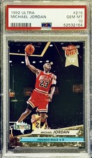 1992 Fleer Ultra #216 Michael Jordan Card PSA 10 HOF Chicago Bulls GOAT