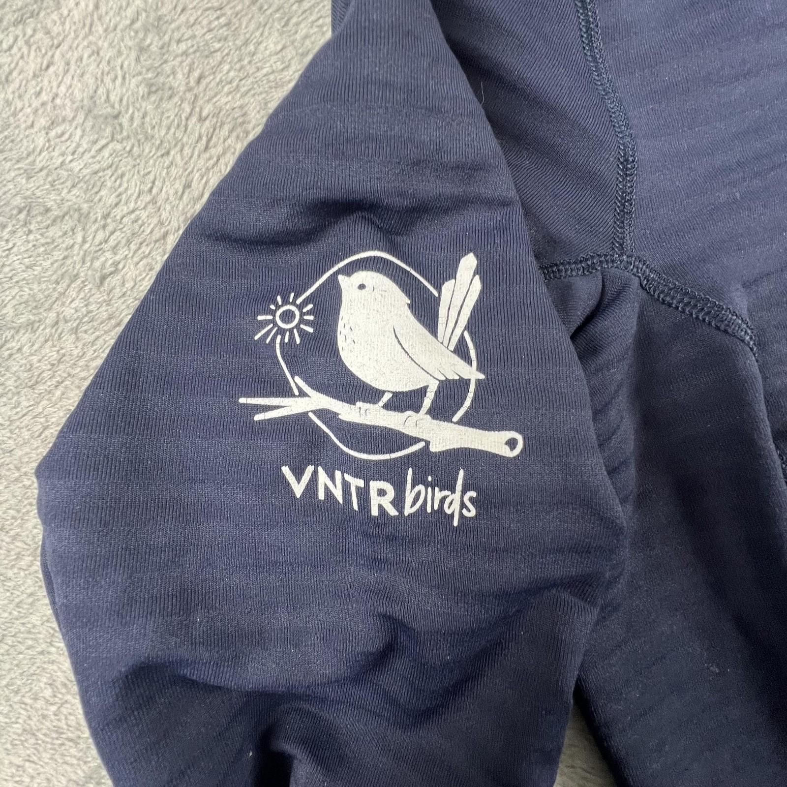 Mammut Aconcagua Jacket Womens Small Blue Hooded Full Zip Fleece Midlayer Logo