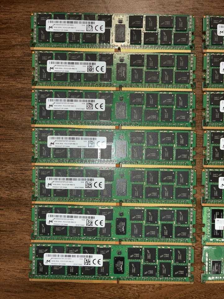 Server Memory DDR4 PC4 Micron Hynix Crucial+ 16GB 8GB 2133P 2400T Mix RAM Lot 21 - Image 2 of 4