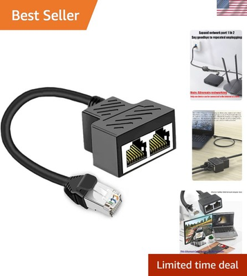 #ad Multi Functional RJ45 Ethernet Splitter Connect Two Devices One at a Time $14.24