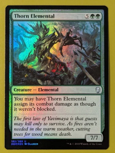 FOIL Thorn Elemental x1 Dominaria 1x Magic the Gathering MTG