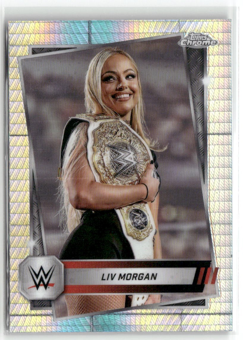 2025 Topps Chrome WWE Liv Morgan #146 Prism Refractor