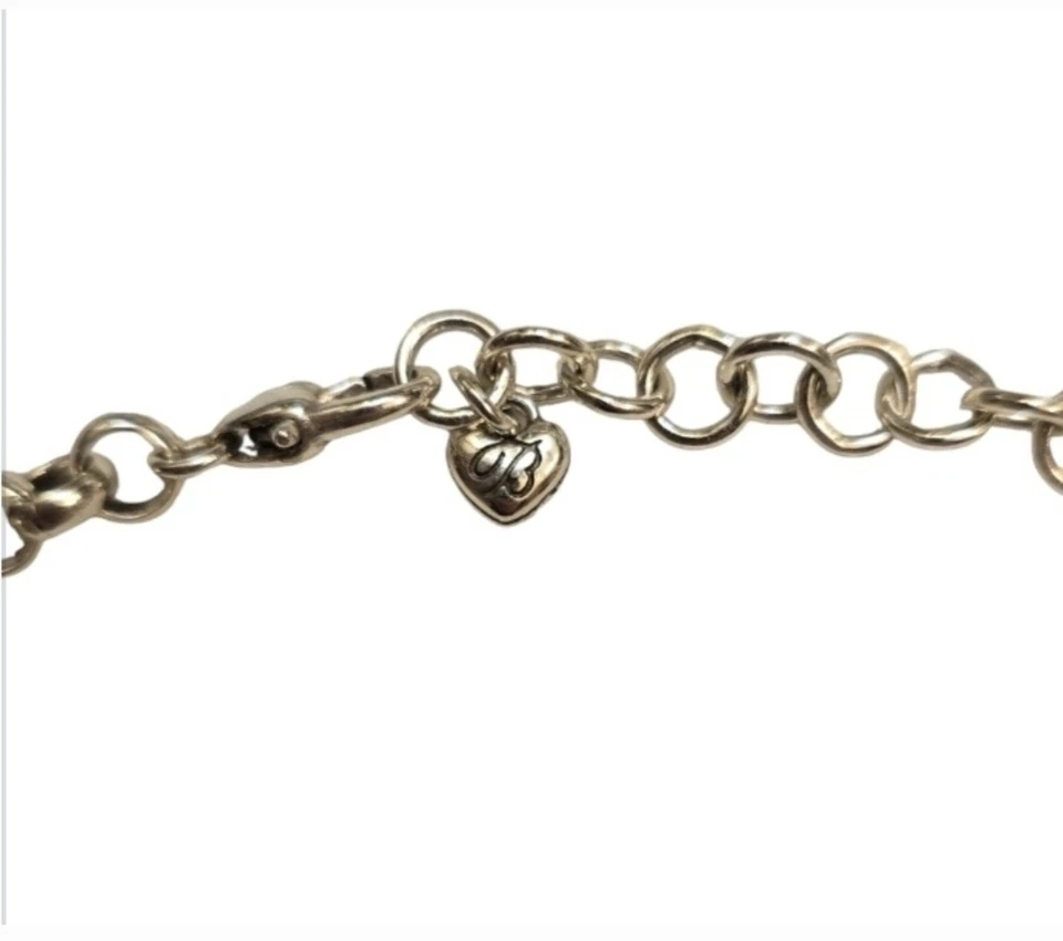 Collar babero ciprés tono plata Brighton. 18" Foto 2 de 4