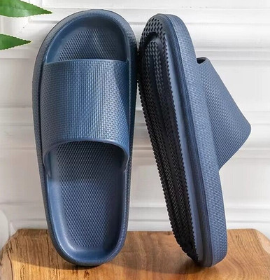 Womens Cozy Pillow Slides Anti-Slip Eva Sandals Slippers Outdoor  Summer