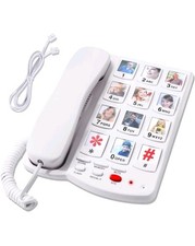 Large Button Phones for Seniors Big Button Telephone with SOS Emergency Dial