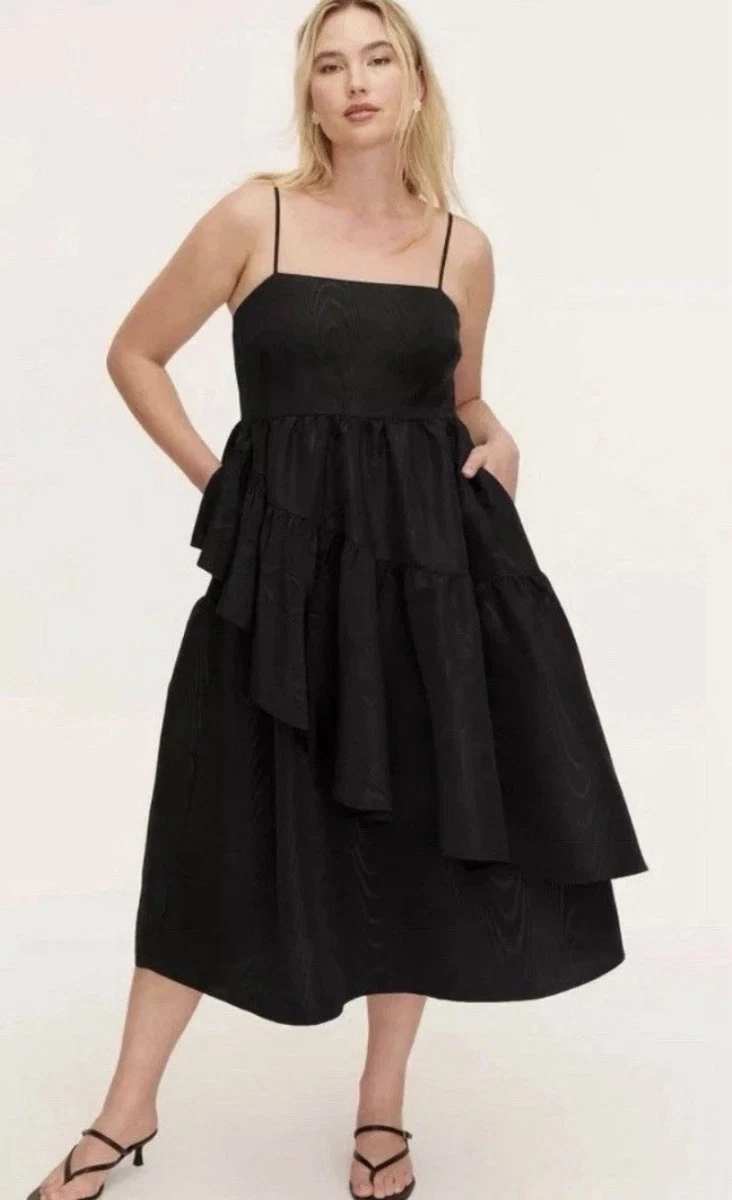 asymmetric black maxi dress Deme By Gabriella RHEA Black MAXI DRESSES