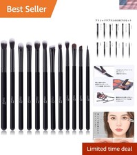 Eye Makeup Brushes 12pcs Eyeshadow Makeup Brushes Set with Soft Synthetic Hai...