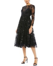 Mac Duggal   A-Line Midi Dress Women's  2