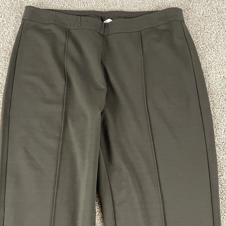 Pantalones Soft Surroundings Mujer 1X Tiro Alto Marrón Oficina Minimalista Elastizados AA20 Foto 2 de 4