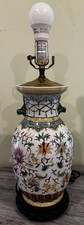 Lámpara de mesa china vintage pintada a mano