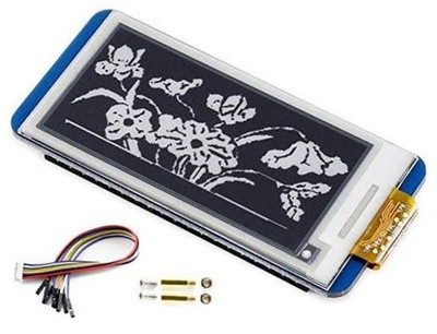 2.13inch E-Ink Display HAT V4 Version, 250x122 Resolution 3.3V/5V Black White 