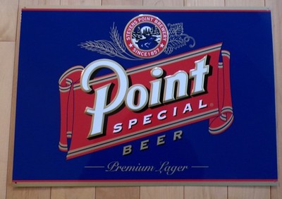 Stevens Point, Wisconsin Brewery, Point Special metal beer sign