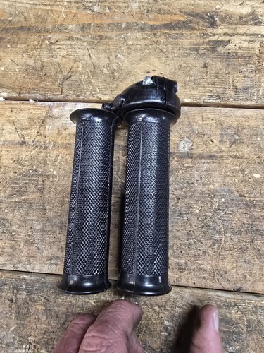 Superior 7/8" Grips With Throttle Nylon Throttle Control Set Mesh Style NEW NOS