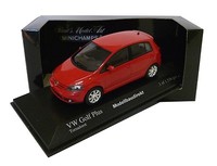 Vw Golf Plus In Rot Bj 2005 1:43 Minichamps 400054300 Neu & Ovp