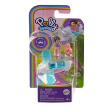Polly Pocket Pollyville Single Vehicle with Mini Doll and Pet Plane