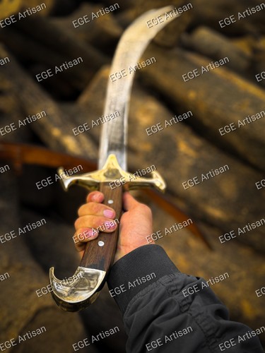 Imam Ali's Sword Zulfiqar / Zulfikar Sword with Leather Sheath - Picture 6 of 6