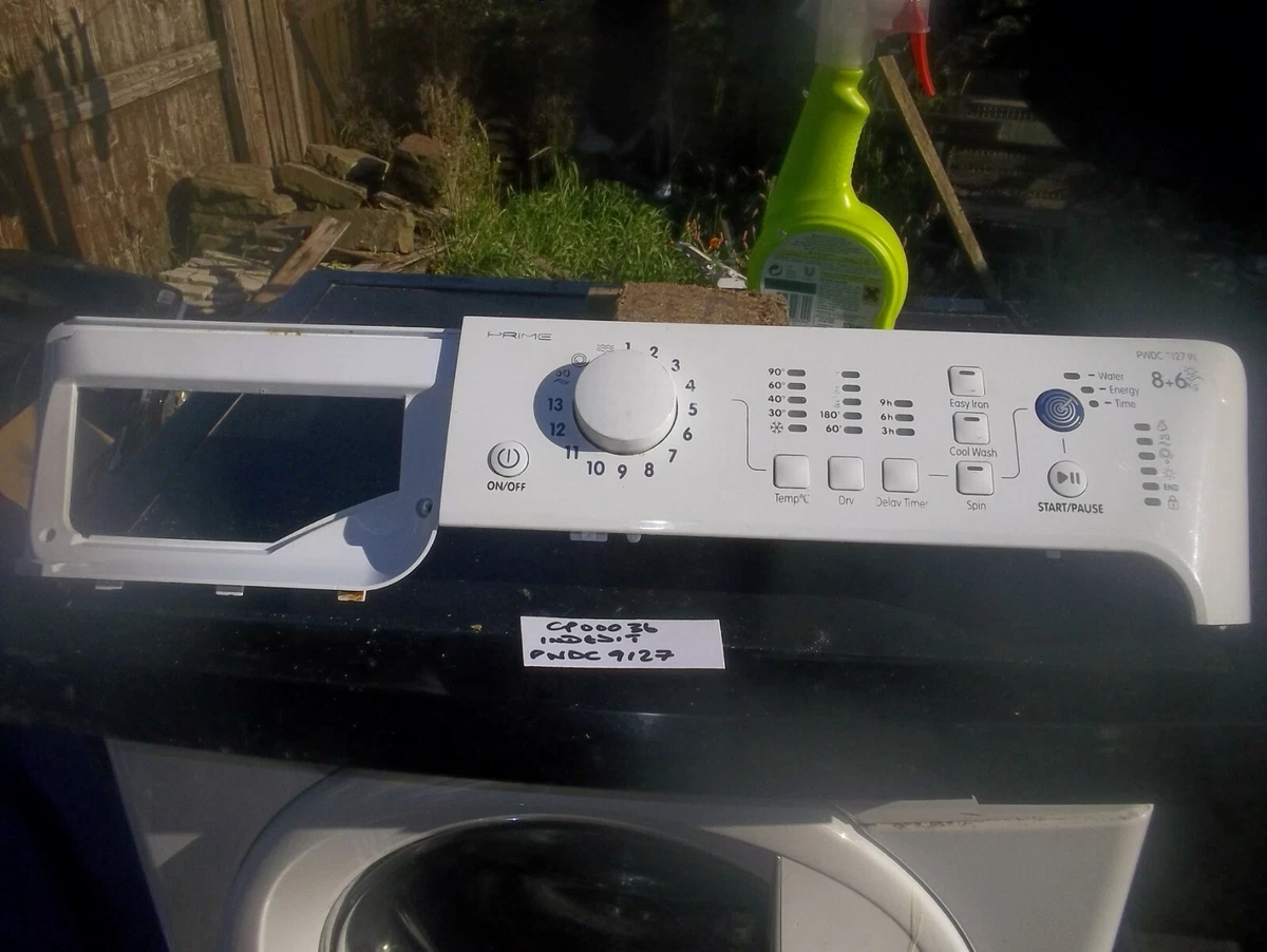 Indesit PWDC 8127W Washer / Dryer CONTROL PANEL With PCB - WORKING 