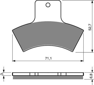 Bremsscheibenbeläge hinten goldfren für Polaris 500 Magnum (4x4) (AA-Modell) 1999