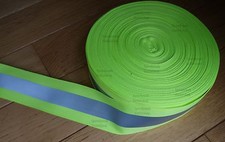 Reflective Tape 2-inch Sew-On lime yellow fabric trim