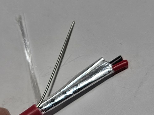 Belden Wire 6320FL 18/2C Solid Shielded Plenum Fire Alarm Cable FPLP Red /100ft - Picture 6 of 7