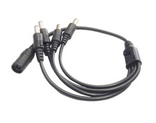 CCTV Security Camera 1 to 4 Port Power Splitter Cable Pigtails 12V DC
