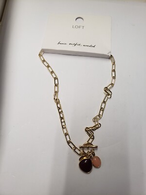 LOFT TOGGLE BAR NECKLACE 19.5''