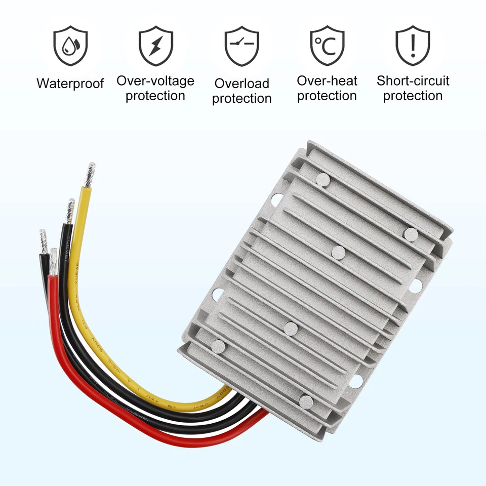 AREYOURSHOP 12V Auf 48V DC-DC Step Up Boost Spannungswandler 1-6A Industrie-Netzteile