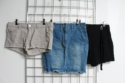 3 x Primark Quiz New Look gemischte Shorts Rock Sommer Set-Größe 8 (f20)